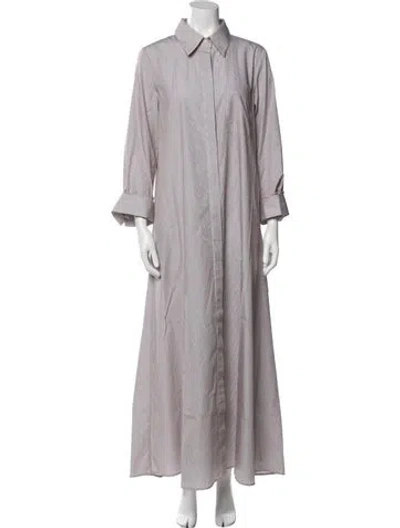 Pre-owned Twp Long Dress In Gray