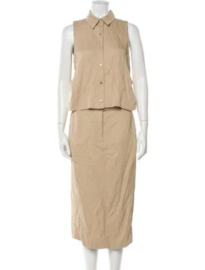 Pre-owned Twp Long Dress In Neutral