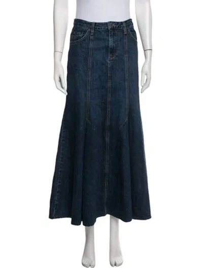 Pre-owned Twp Long Skirt In Blue