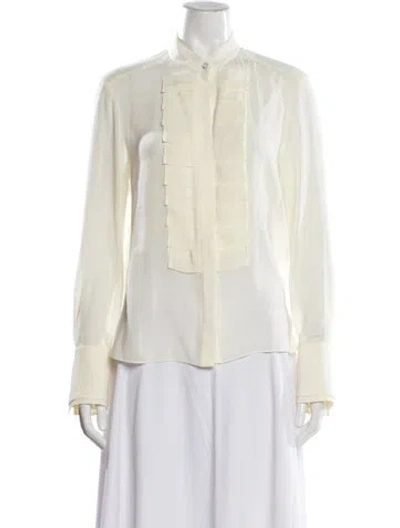 Pre-owned Twp Long Sleeve Blouse In Neutral