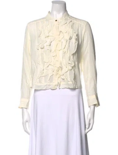 Pre-owned Twp Long Sleeve Blouse In Neutrals
