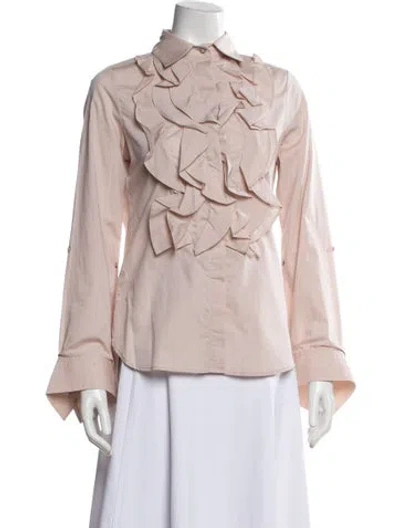 Pre-owned Twp Long Sleeve Blouse In Neutrals