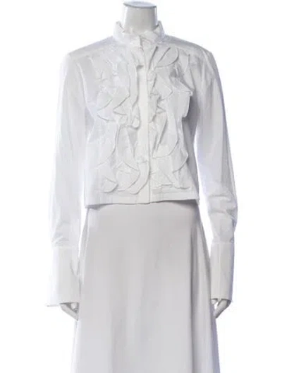 Pre-owned Twp Long Sleeve Blouse In Neutrals
