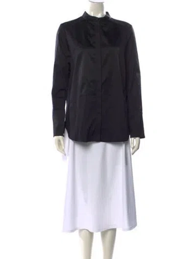 Pre-owned Twp Long Sleeve Blouse W/ Tags In Black