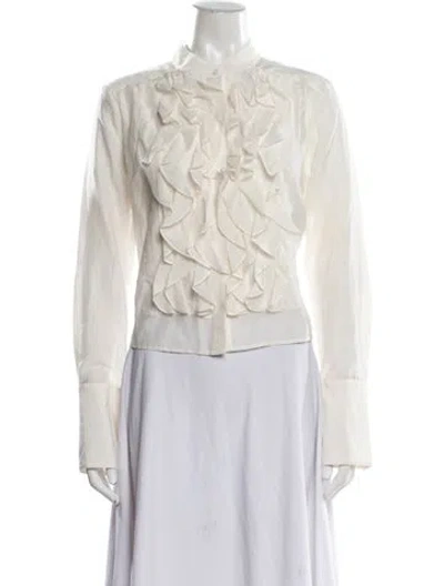 Pre-owned Twp Long Sleeve Blouse W/ Tags In Neutrals
