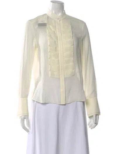 Pre-owned Twp Long Sleeve Blouse W/ Tags In White