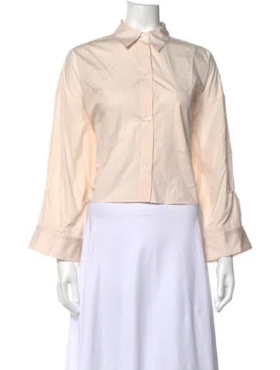 Pre-owned Twp Long Sleeve Button-up Top In Neutrals
