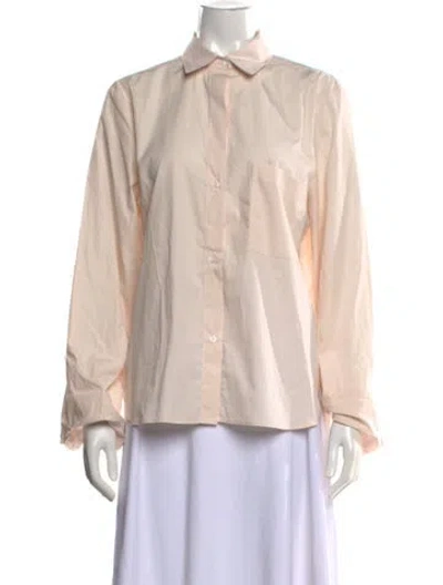 Pre-owned Twp Long Sleeve Button-up Top W/ Tags In Neutrals