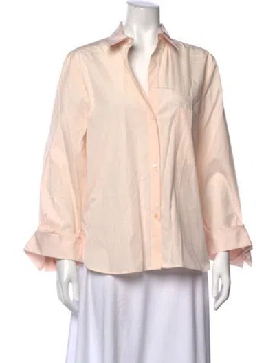 Pre-owned Twp Long Sleeve Button-up Top W/ Tags In Pink