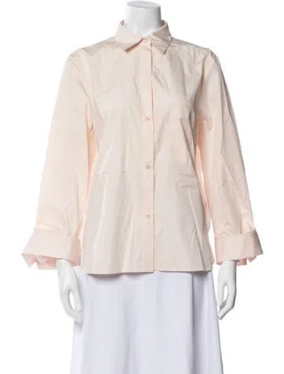 Pre-owned Twp Long Sleeve Button-up Top W/ Tags In Pink