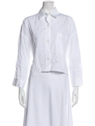 Pre-owned Twp Long Sleeve Button-up Top In White