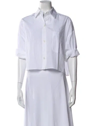 Pre-owned Twp Long Sleeve Button-up Top In White