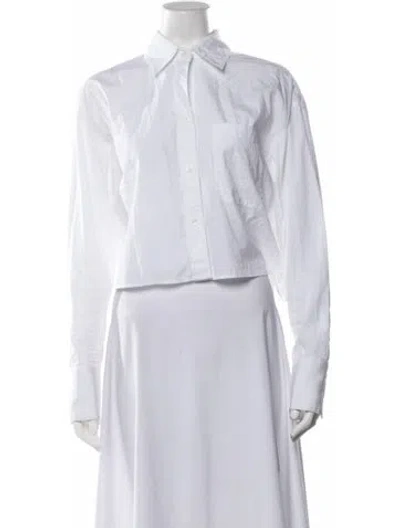 Pre-owned Twp Long Sleeve Button-up Top In White