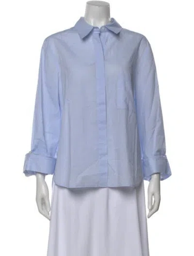 Pre-owned Twp Long Sleeve Top In Blue