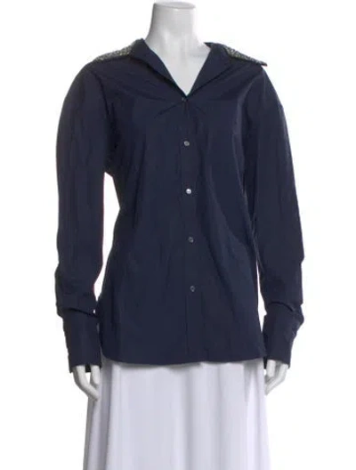 Pre-owned Twp Long Sleeve Top W/ Tags In Blue