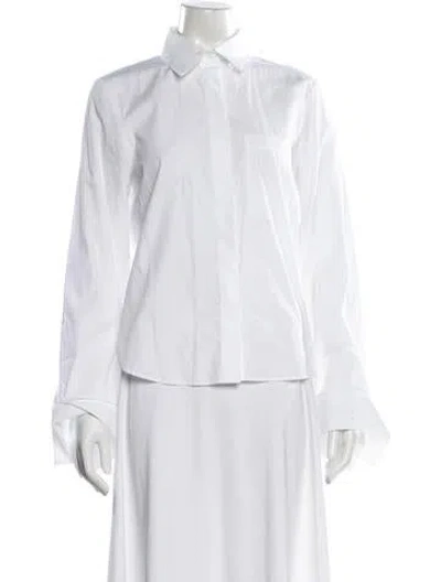 Pre-owned Twp Long Sleeve Top In White