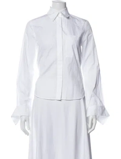 Pre-owned Twp Long Sleeve Top In White