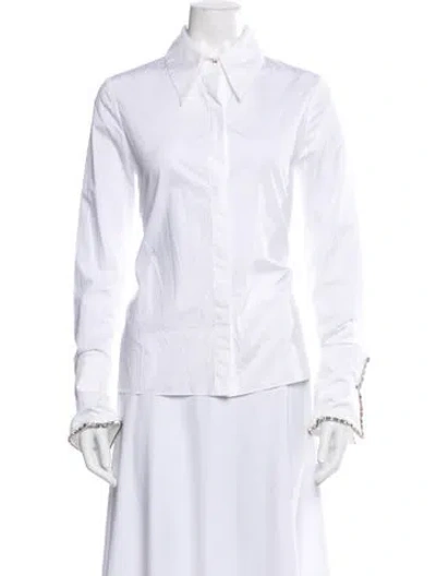 Pre-owned Twp Long Sleeve Top In White