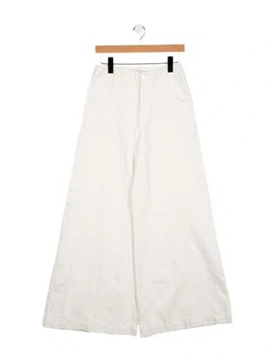 Pre-owned Twp Low-rise Skinny Leg Jeans In White