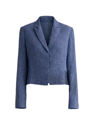 Twp Lucy Single-breasted Blazer In Blue