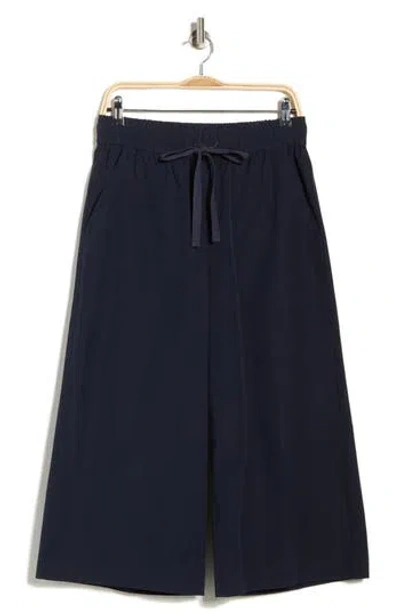 Twp Main St. Cotton Wide Leg Pants In Blue