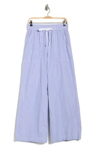 Twp Main St. Cotton Wide Leg Pants In Blue