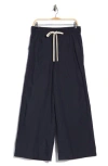 Twp Main St Drawstring Wide Leg Pants In Midnight