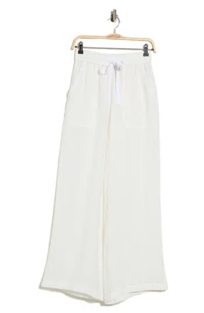 Twp Main St Drawstring Wide Leg Pants In White