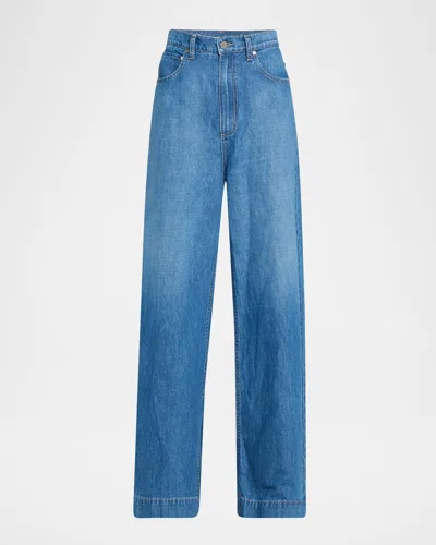 TWP MCDOUGAL ST WIDE-LEG DENIM PANTS