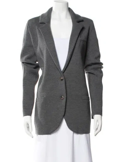 Pre-owned Twp Merino Wool Blazer In Gray