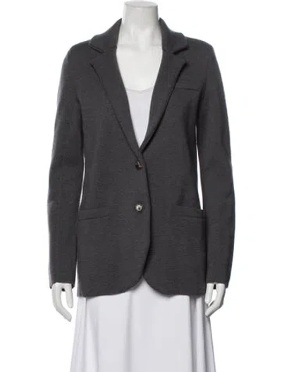 Pre-owned Twp Merino Wool Blazer In Grey