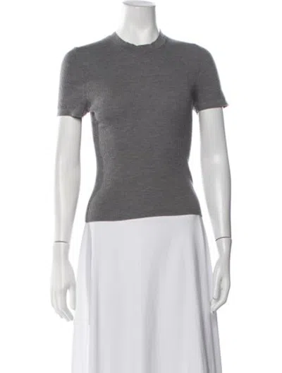 Pre-owned Twp Merino Wool Crew Neck Top In Grey