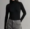 Twp Merino Wool Turtleneck In Black In Black