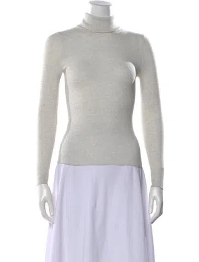 Pre-owned Twp Merino Wool Turtleneck Top In Gray
