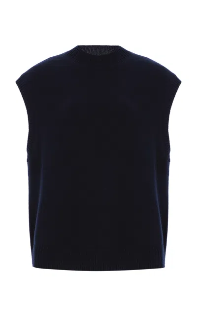 Twp Merritt Cashmere Vest In Navy