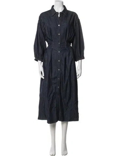Pre-owned Twp Midi Length Dress W/ Tags In Blue
