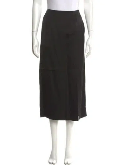 Pre-owned Twp Midi Length Skirt In Black