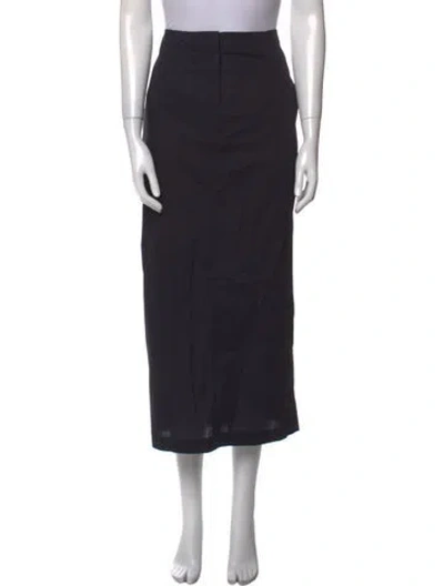 Pre-owned Twp Midi Length Skirt In Black
