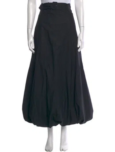 Pre-owned Twp Midi Length Skirt In Black