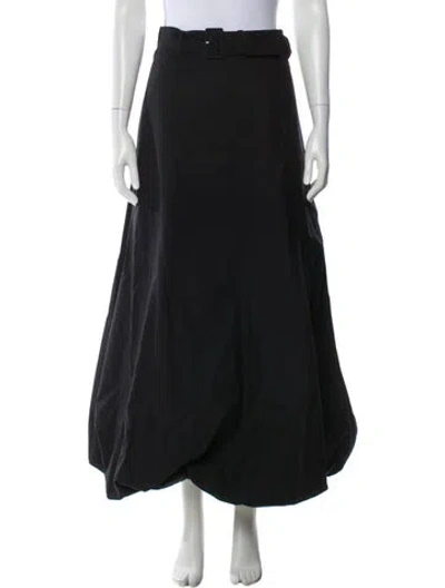 Pre-owned Twp Midi Length Skirt In Black