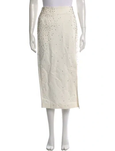 Pre-owned Twp Midi Length Skirt In Neutral
