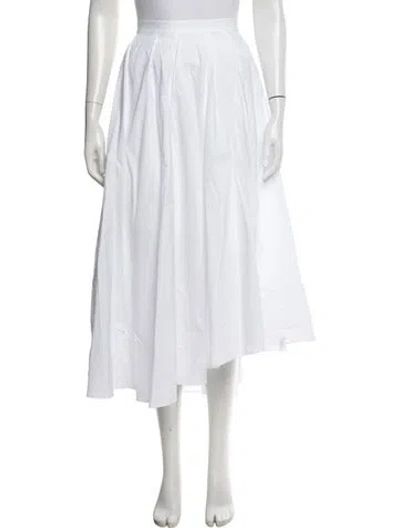 Pre-owned Twp Midi Length Skirt W/ Tags In White