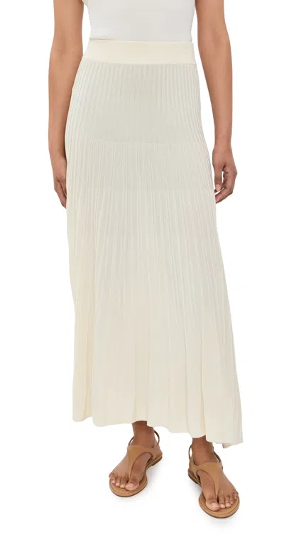 Twp Midi Skirt Ivory In White