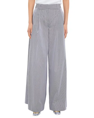 Twp Midnight And White Striped New Pant In Gray