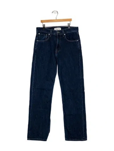 Pre-owned Twp Mid-rise Straight Leg Jeans In Blue