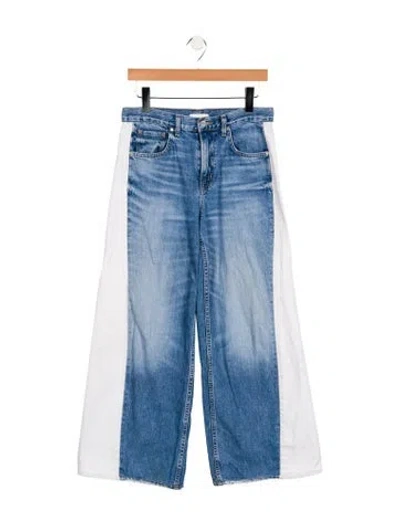 Pre-owned Twp Mid-rise Straight Leg Jeans In Blue