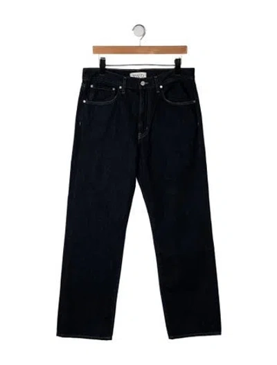 Pre-owned Twp Mid-rise Straight Leg Jeans In Blue