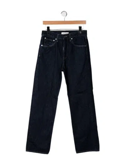 Pre-owned Twp Mid-rise Straight Leg Jeans In Blue