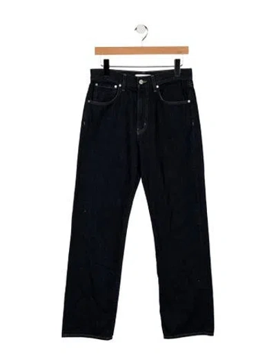 Pre-owned Twp Mid-rise Straight Leg Jeans In Blue