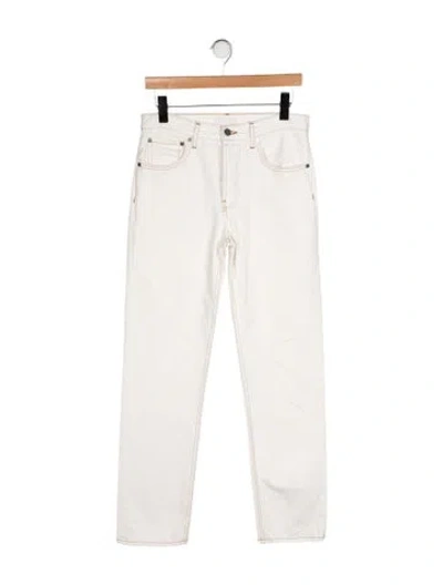 Pre-owned Twp Mid-rise Straight Leg Jeans In Neutral